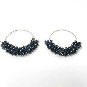 New Anthropologie Beaded Hoop Earrings